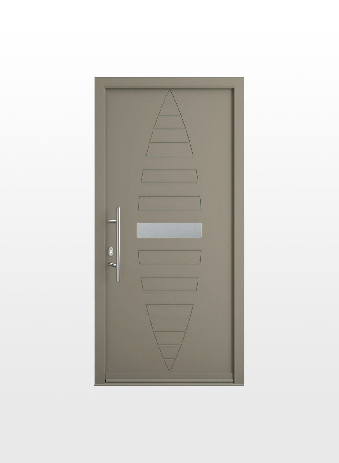 Porte d'entrée originale PVC ou bois ou alu ou mixte - Carvi 2 - Pierret 