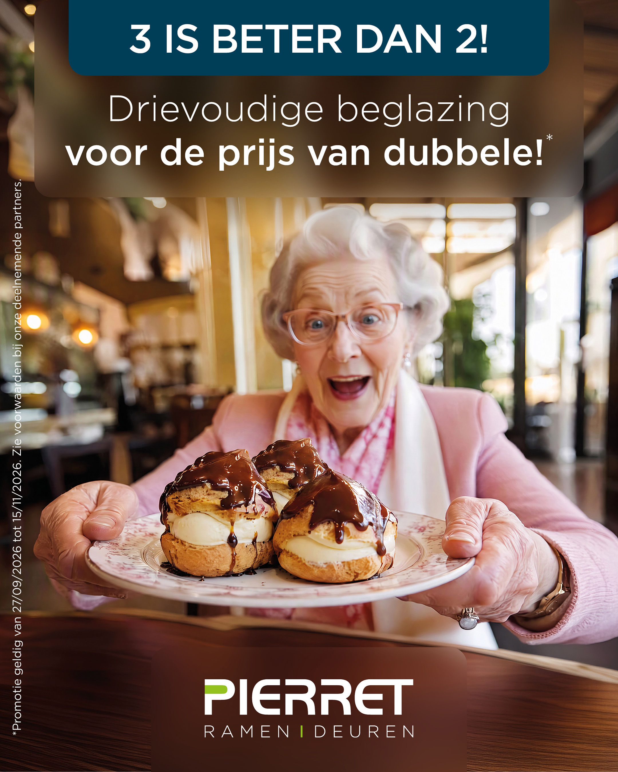Promotion triple vitrage au prix du double - Pierret Portes & Fenêtres