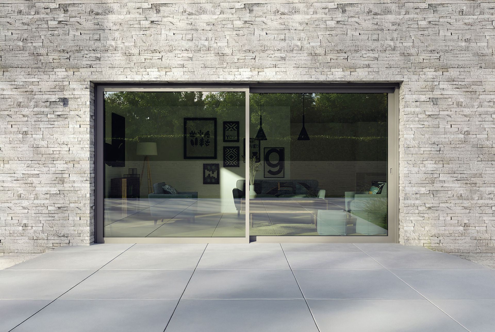 Chicane étroite du nouveau coulissant aluminium Sumith Pierret