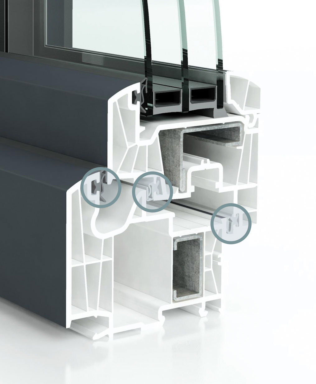 PIERRET chassis avec une parfaite étanchéité de 3 joints