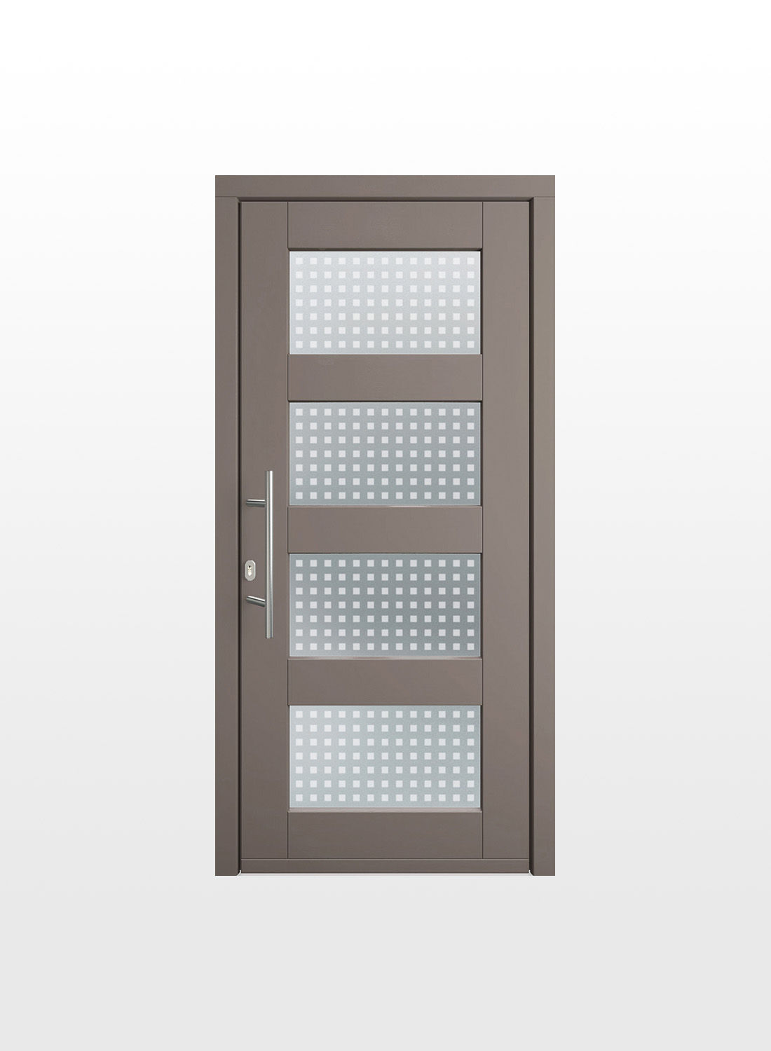 Porte d'entrée PVC ou bois ou alu ou mixte bois alu sur mesure - Basilic - Pierret 