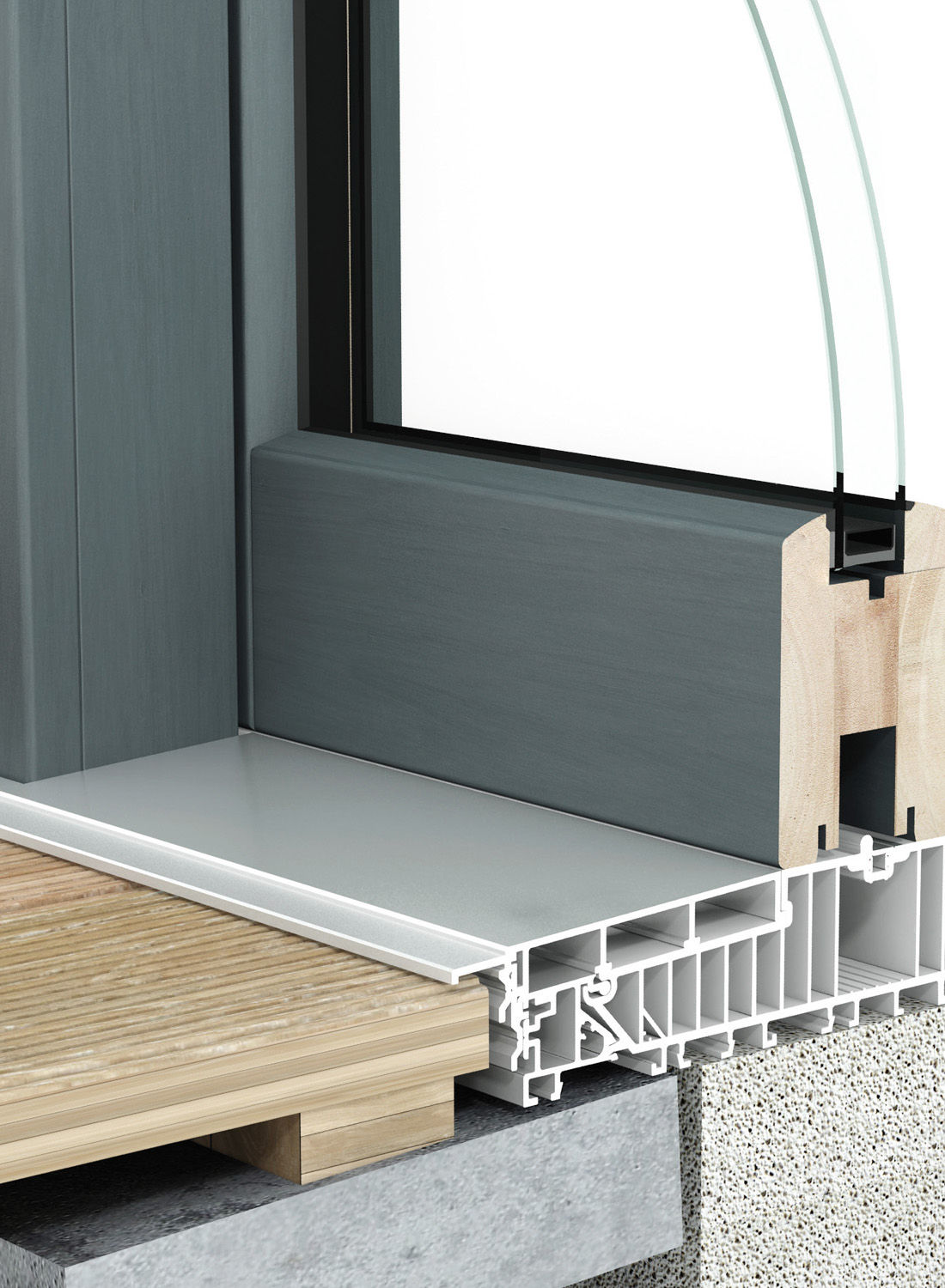 Seuil encastrable PMR, par Pierret Portes & Fenêtres