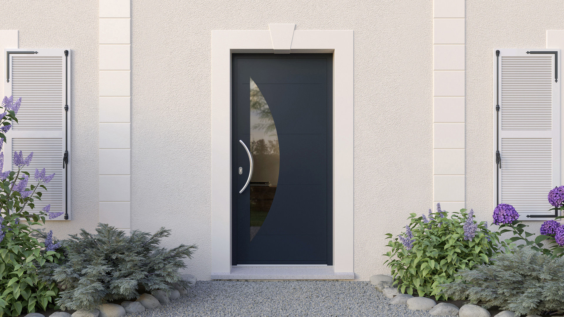 Porte d’entrée PVC sur mesure Pierret, design moderne et haute isolation