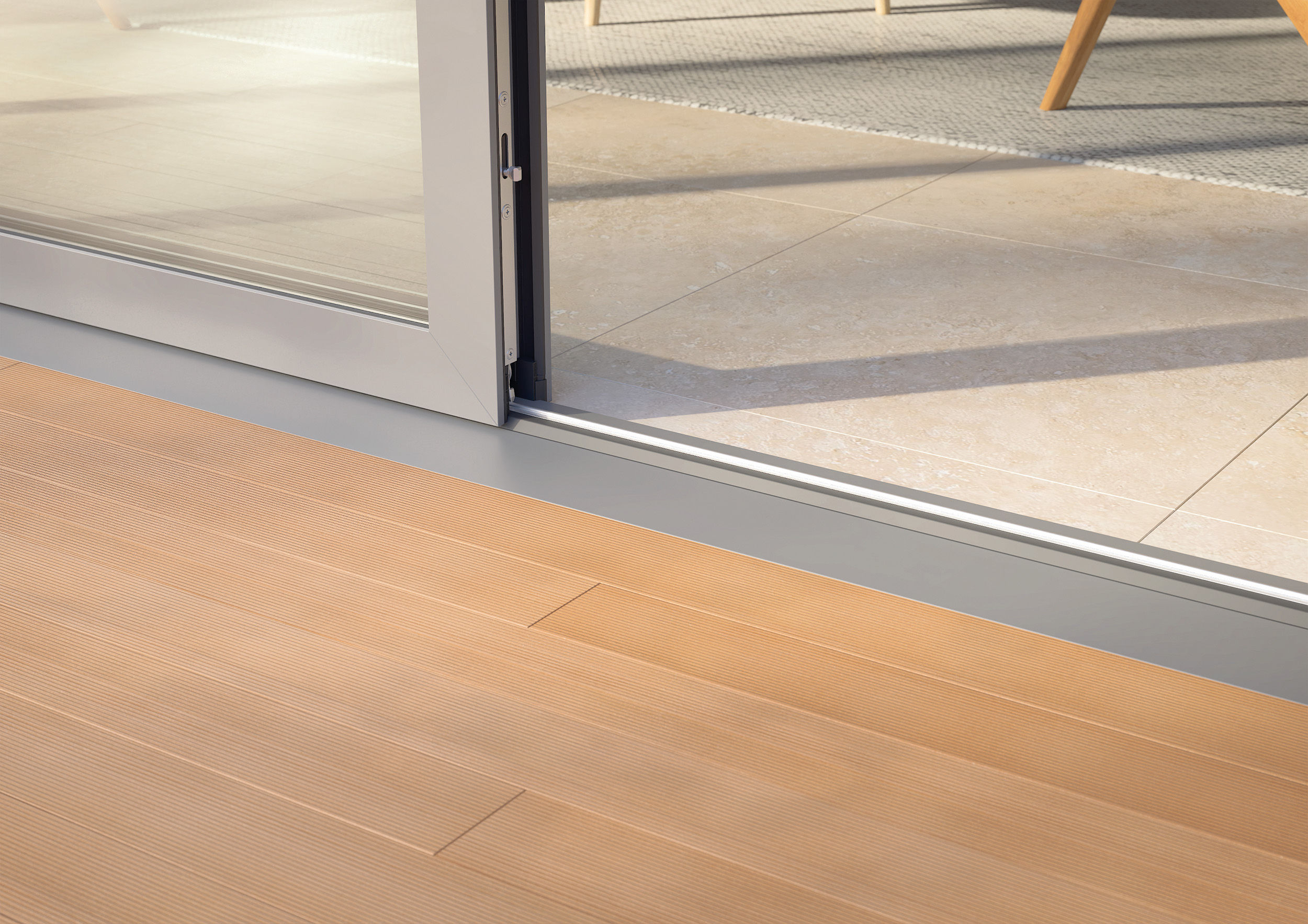 Système soft close pour le nouveau coulissant aluminium Sumith de Pierret