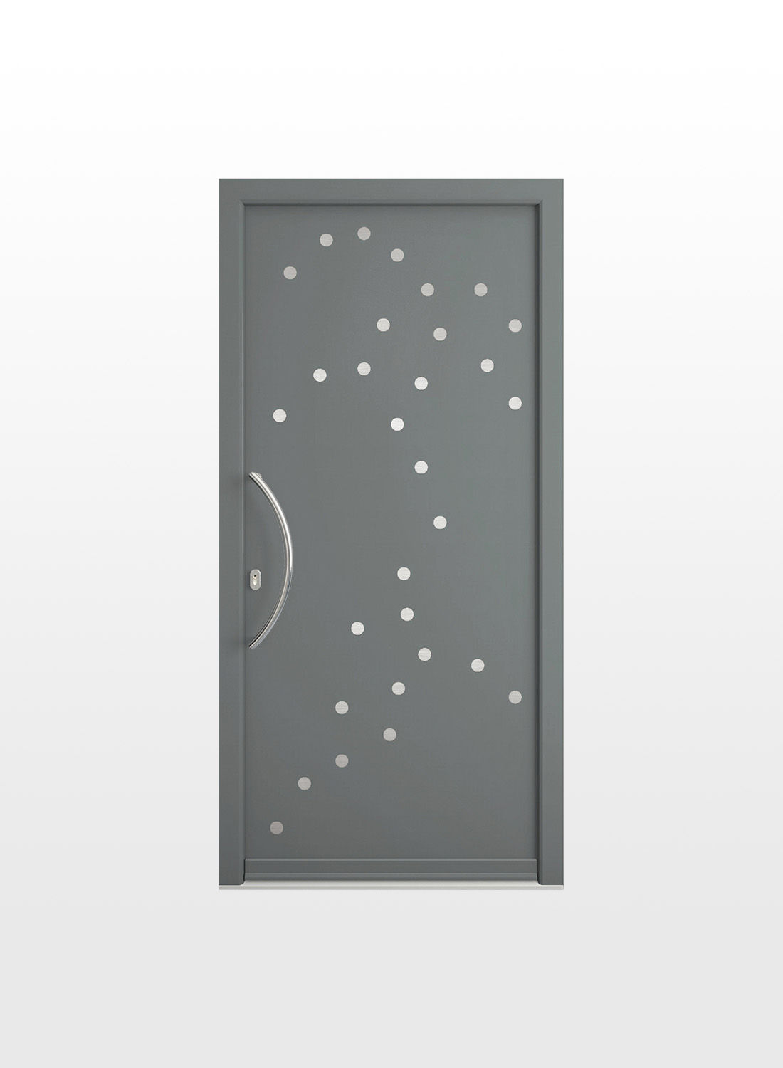 Porte d'entrée originale PVC ou alu ou mixte bois alu - Capucine 6 - Pierret 