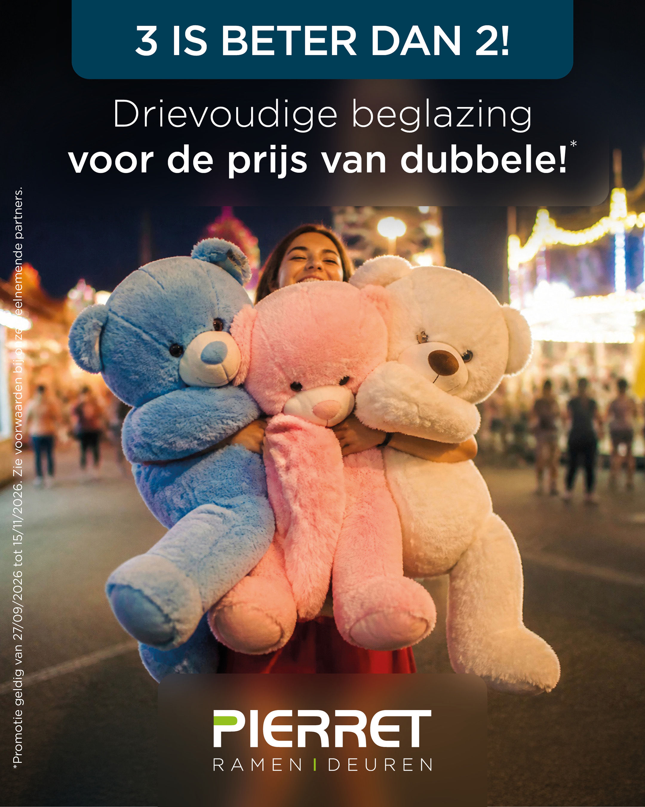 Promotion triple vitrage au prix du double - Pierret Portes & Fenêtres