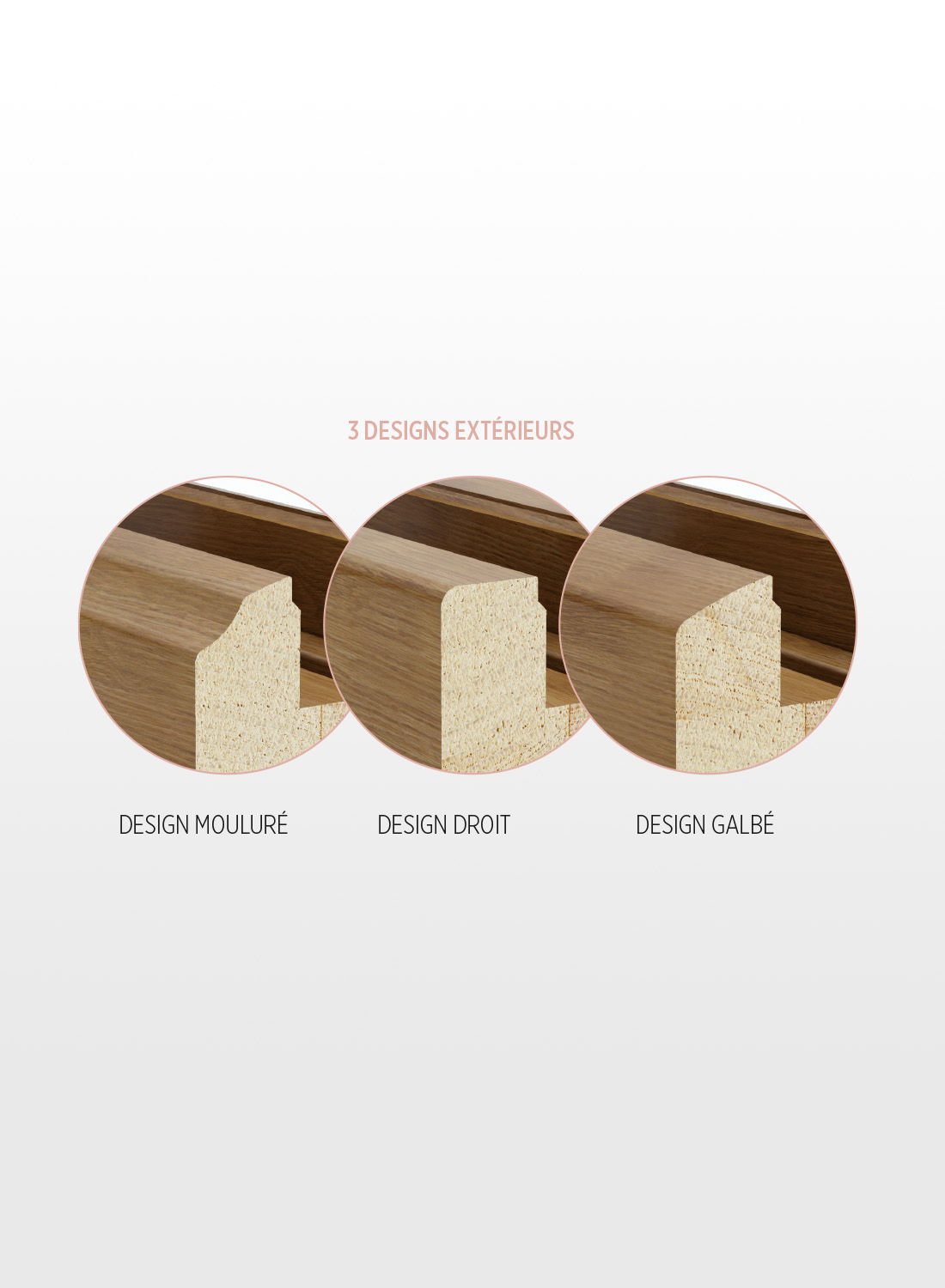 Fenêtre en bois Pierret ligne actuel avec les designs extérieur