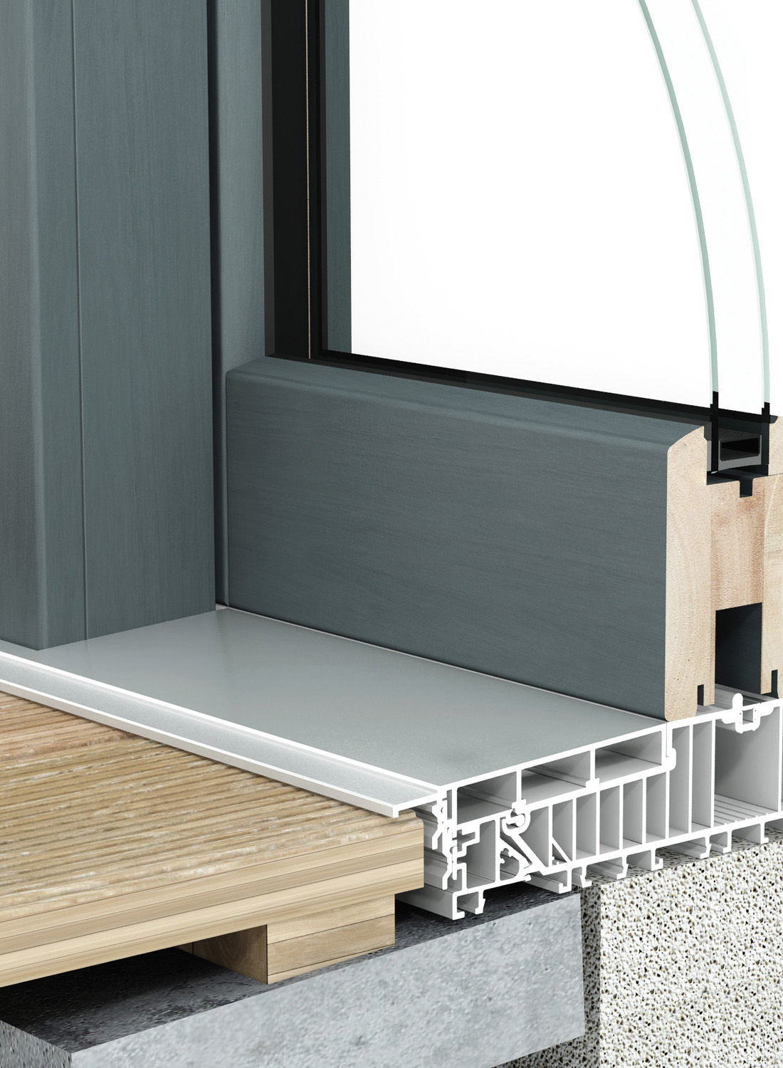 Le seuil encastrable, par Pierret Portes & Fenêtres