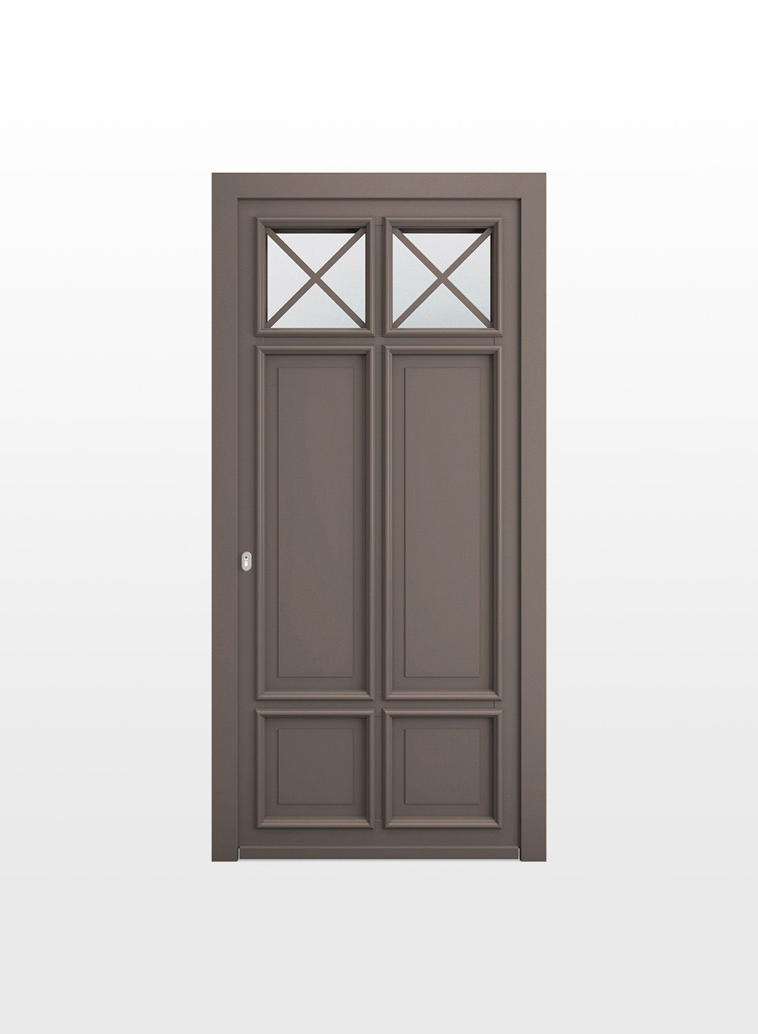 Porte d'entrée sur mesure - PVC ou bois ou mixte bois alu - Bois de rose - pierret 