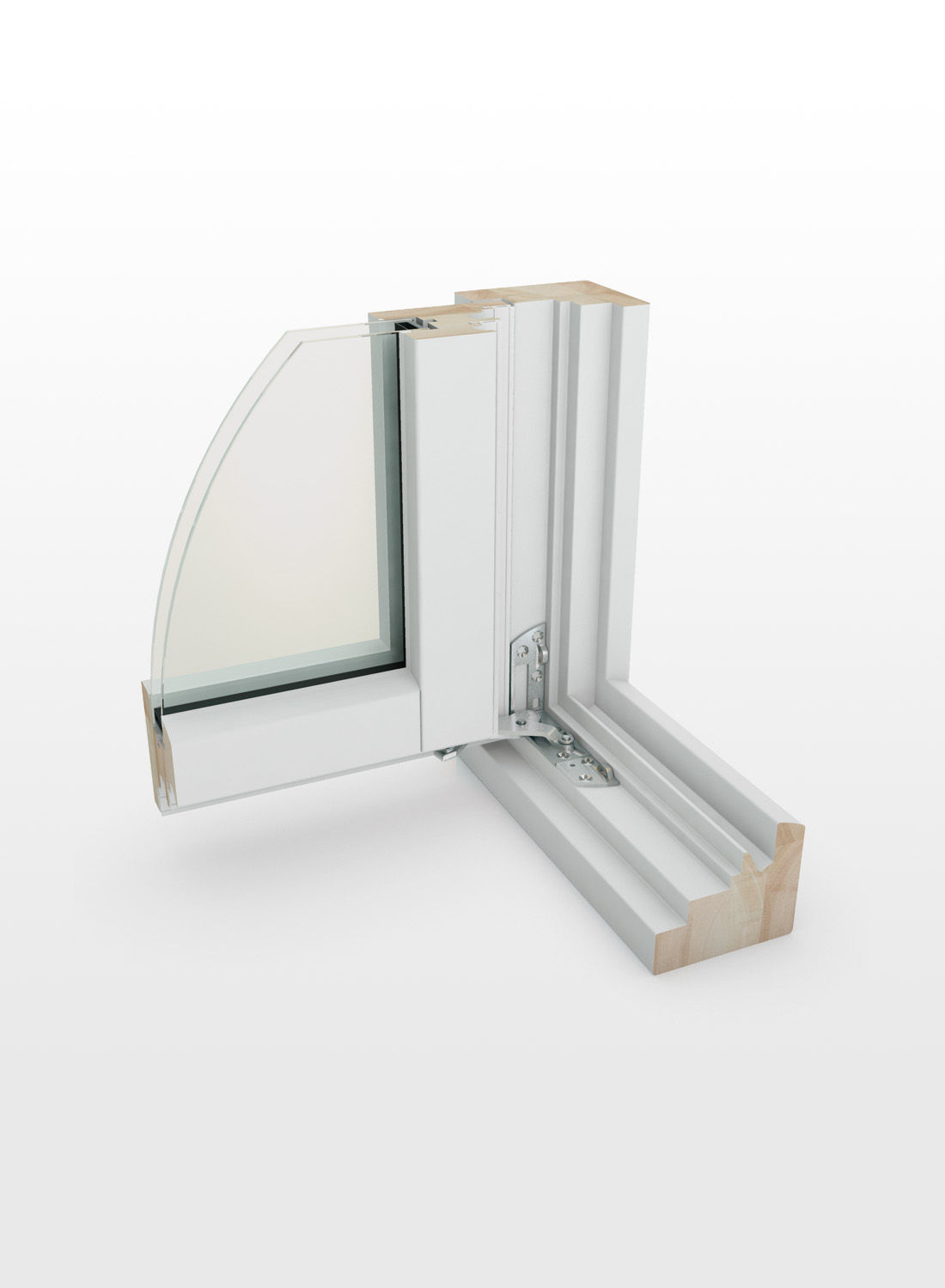 Fenêtre en bois Pierret ligne Design avec quincaillerie