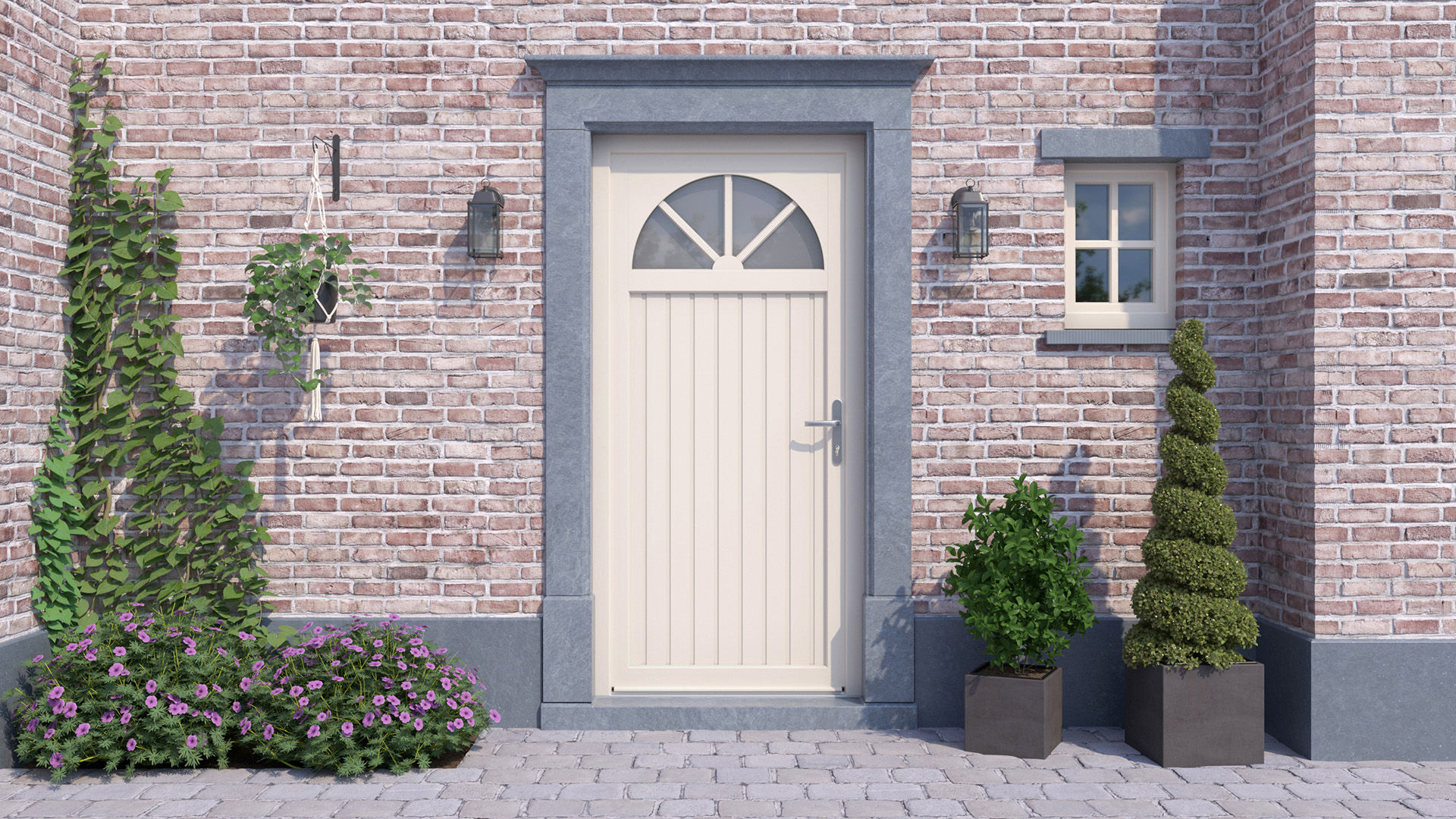 PIERRET_porte_entrée_PVC_curcuma 4_ivoire