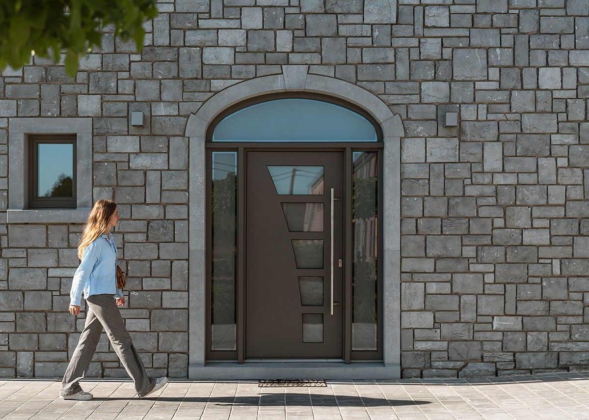 Porte d'entrée Pierret vitrée