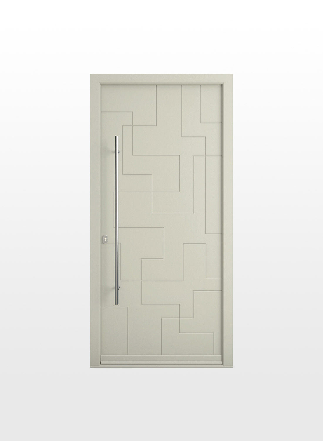 Porte d'entrée originale PVC ou bois ou alu - Capucine 3 - pierret 