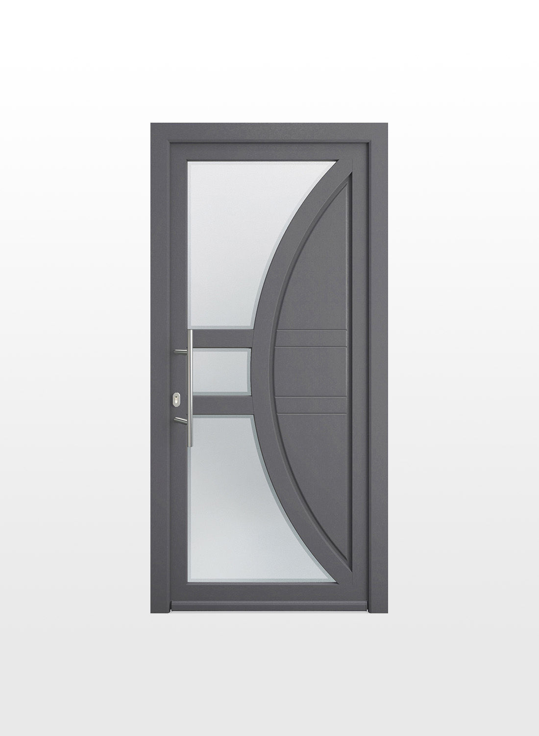Porte d'entrée PVC ou bois sur mesure - Cumin - Pierret 