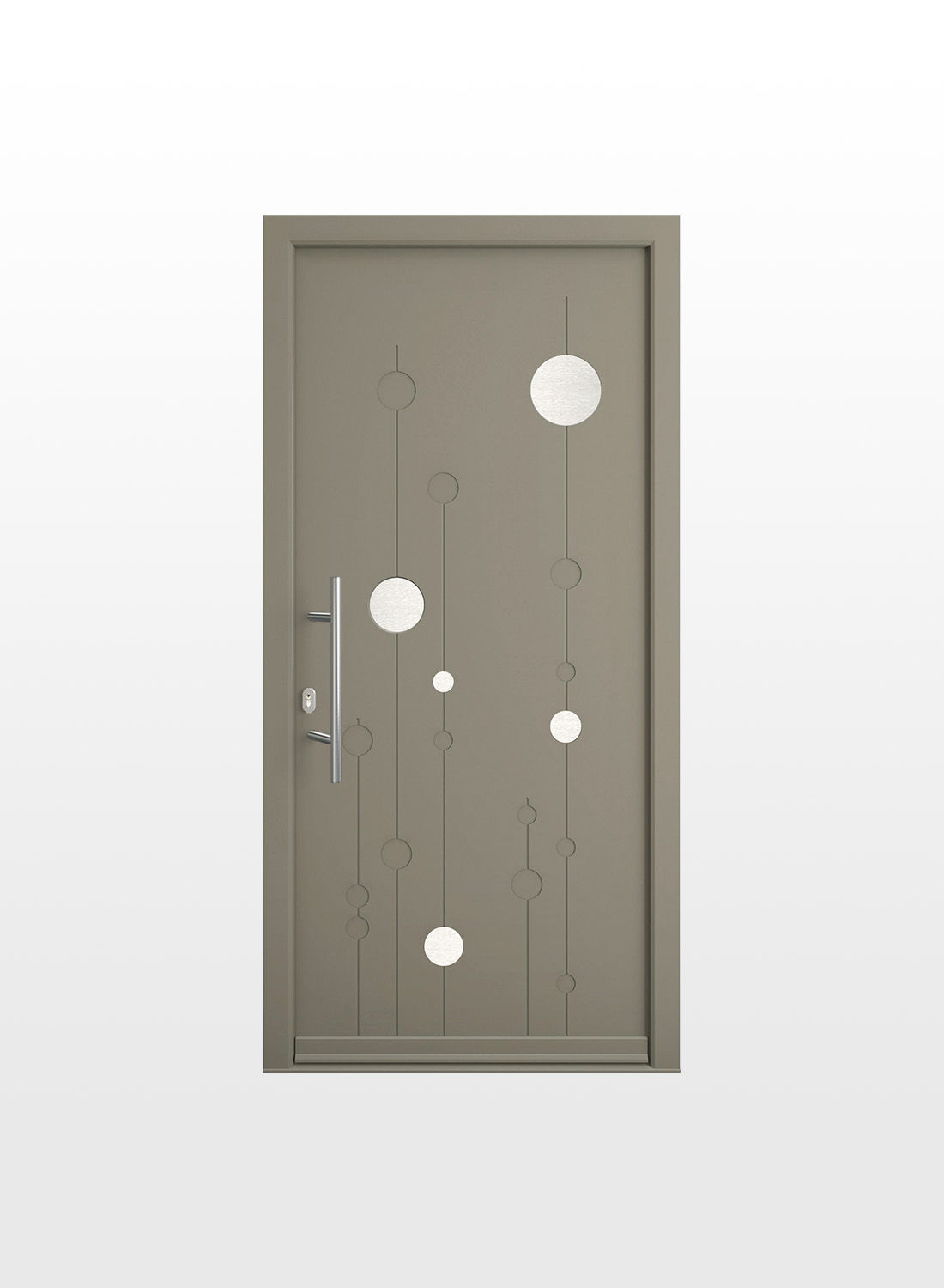 Porte d'entrée originale PVC ou mixte bois alu - Carvi 6 - Pierret 