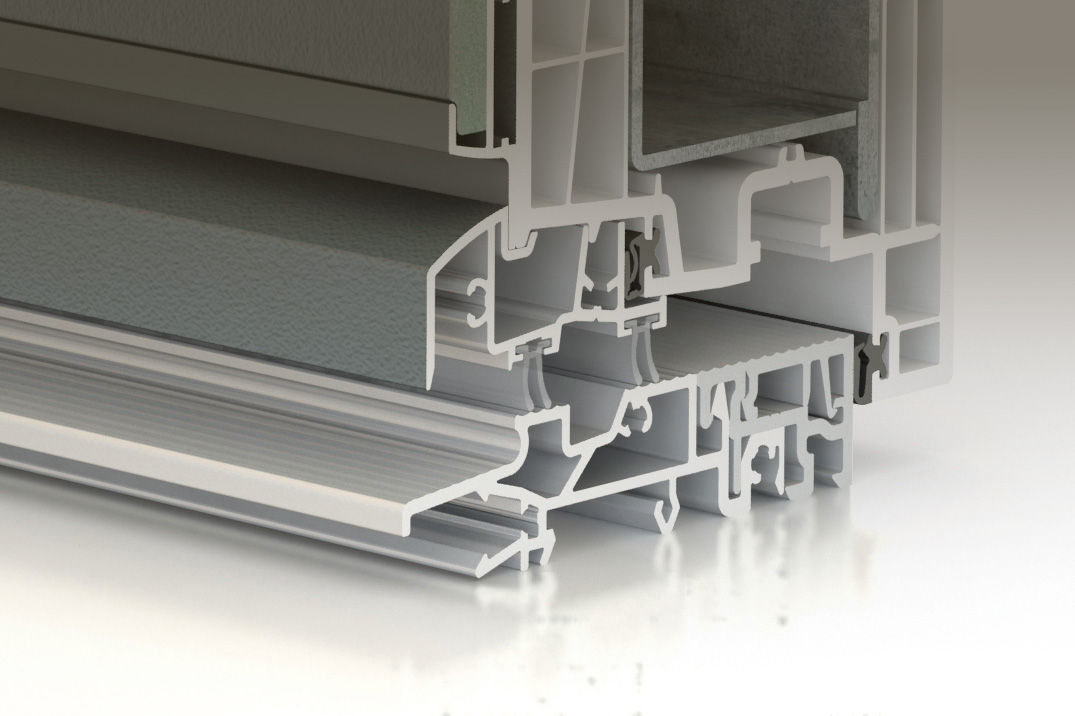 PIERRET porte avec étanchéité en bas de porte