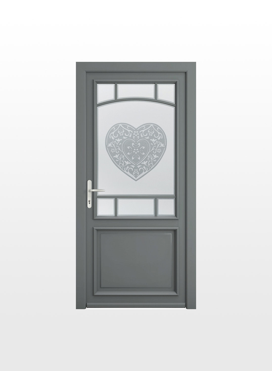 Pore d'entrée sur mesure vitrée PVC ou bois - Camomille -Pierret