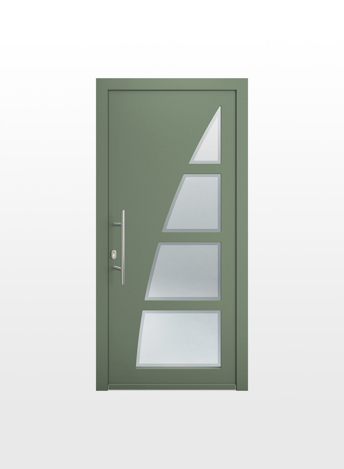 Porte d'entrée PVC ou bois ou mixte bois alu sur mesure - Piment d'espelette - Pierret 